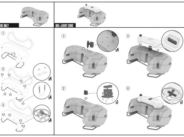 10L Jerry Can for Linhai 500 ATV Box