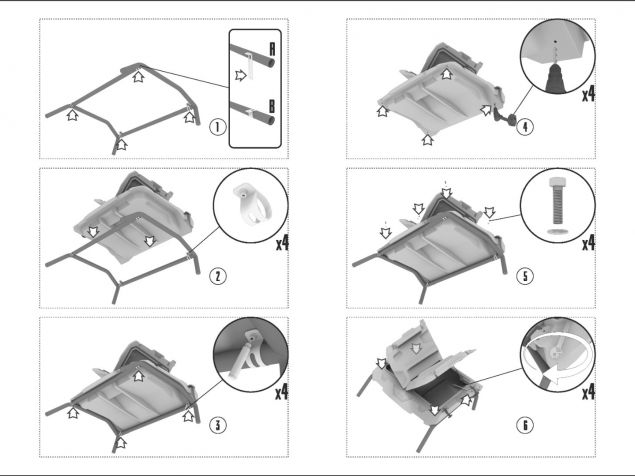 Roof Box for Polaris GENERAL 1000