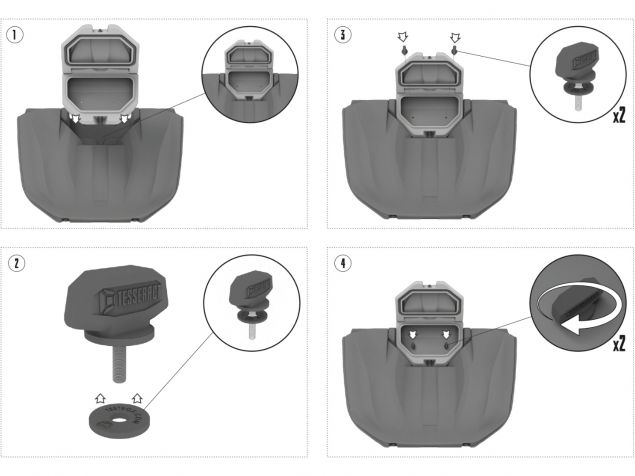 Additional Small Box for BRP Can-Am Maverick R (2024) – 15L Mini-Case with Secure Metal Lock for Small Items