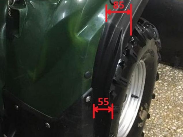 Fender extension for ATV Yamaha Grizzly