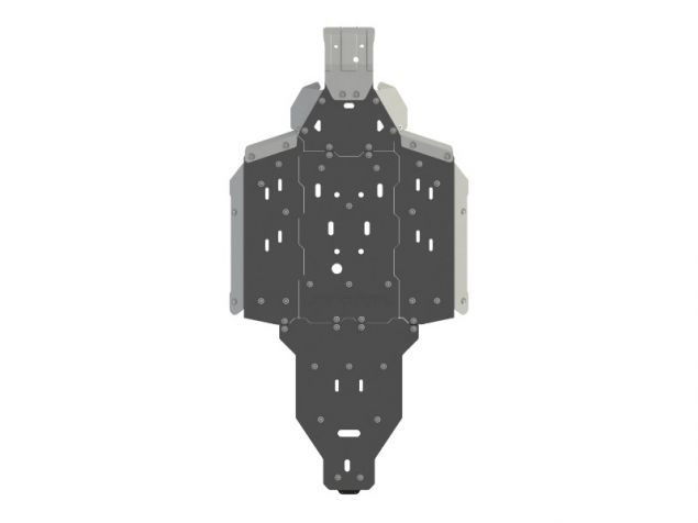 Hybrid HDPE + Aluminum Skid Plate for Yamaha YXZ1000 (2019+) – 10/4 mm Protection