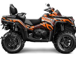 CFMoto 1000 ATV Sticker Set (orange-black)